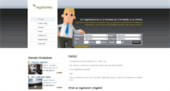 Desktop Screenshot of ingatlanka.hu